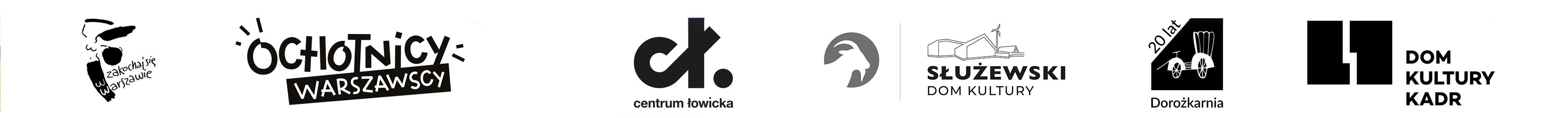 Grficzna belka wypełniona logotypami orgnizatorów wydrzenia.