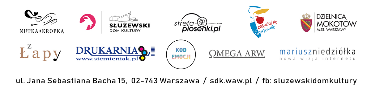 Grafika przestawia dzieisię logotypów, współorgnizatorów konkursu.