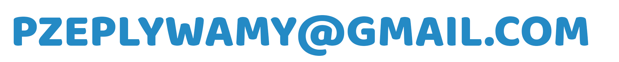 Grafika zawiera napisany adres email: przeplywamy małpa gmail kropka com