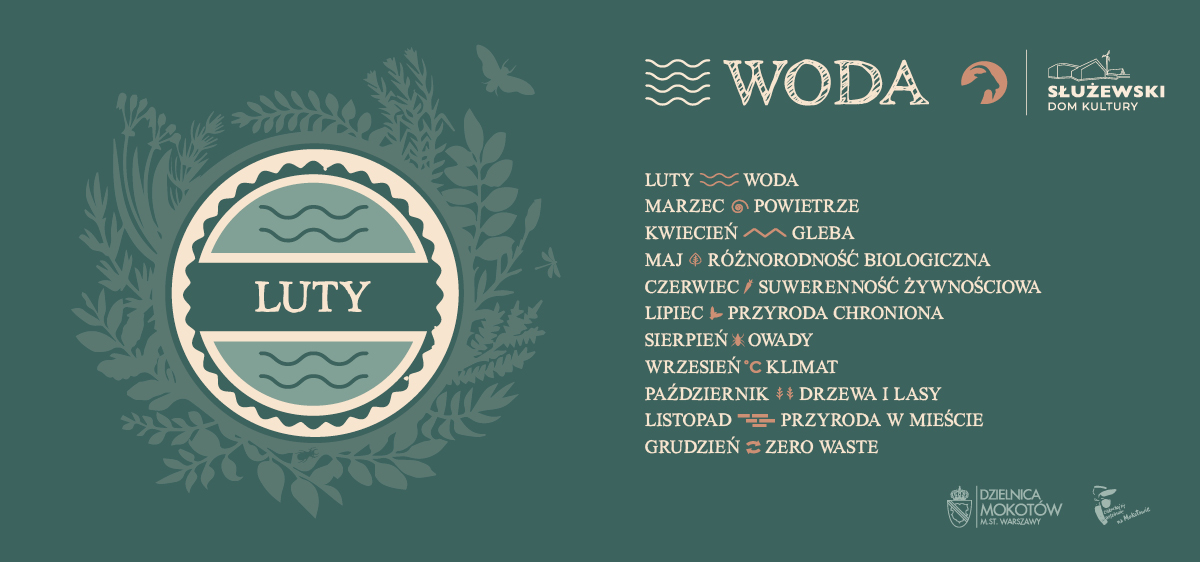 Baner graficzny promujący repertuar na luty - woda