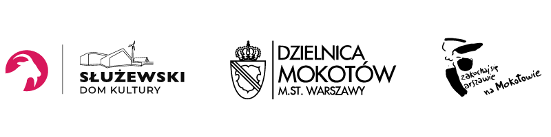 Logotyp: SDK, Dzielnica Mokotów m.st. Warszawy i Zakochaj się w Warszawie na Mokotowie.