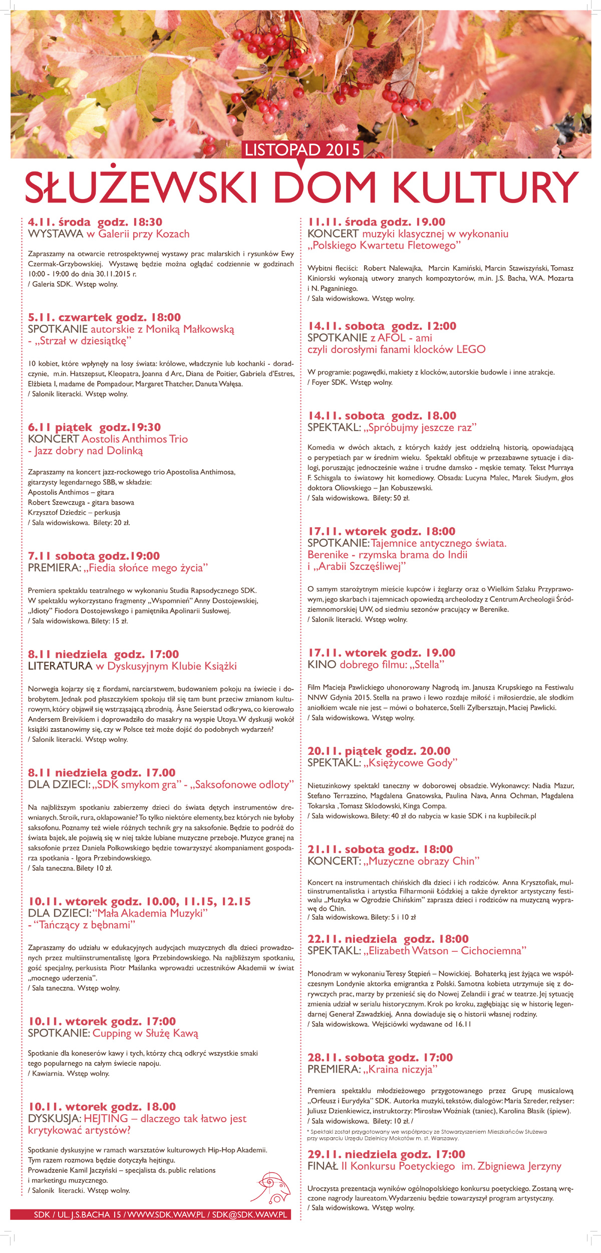 harmonogram listopad www