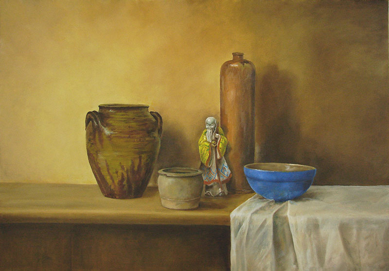 Maria Sadowska Martwa natura z pielgrzymem