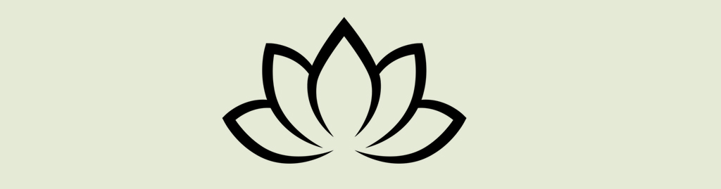 Grafika przedstawia symbol kwiatu lotosu.