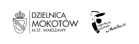 Logo dzielnicy Mokotów - herb oraz syrenka Warszawska - zakochaj się w Warszawie na Mokotowie.