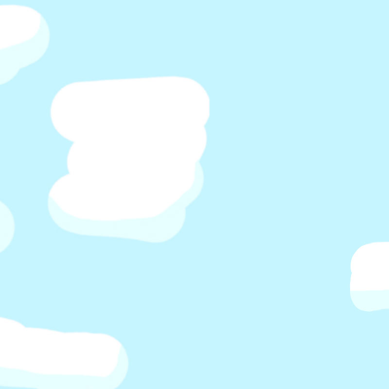 Dziecięca grafika do spektaklu: chmurki na niebie.. Autor: Staś