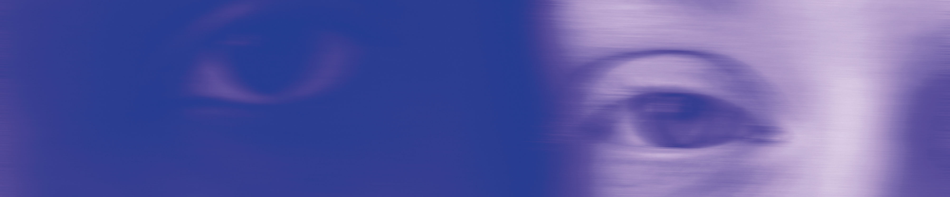 Ilustrcja: zblurowne twarze, na tle różowo-fioletoym, grafika cyklu Kinomanka