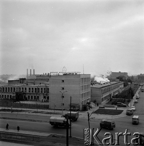 Październik 1968, Warszawa, Polska. Zakładay Mięsne "Służewiec" przy ul. Marynarskiej. Fot. Jarosław Tarań, zbiory Ośrodka KARTA [68-184]