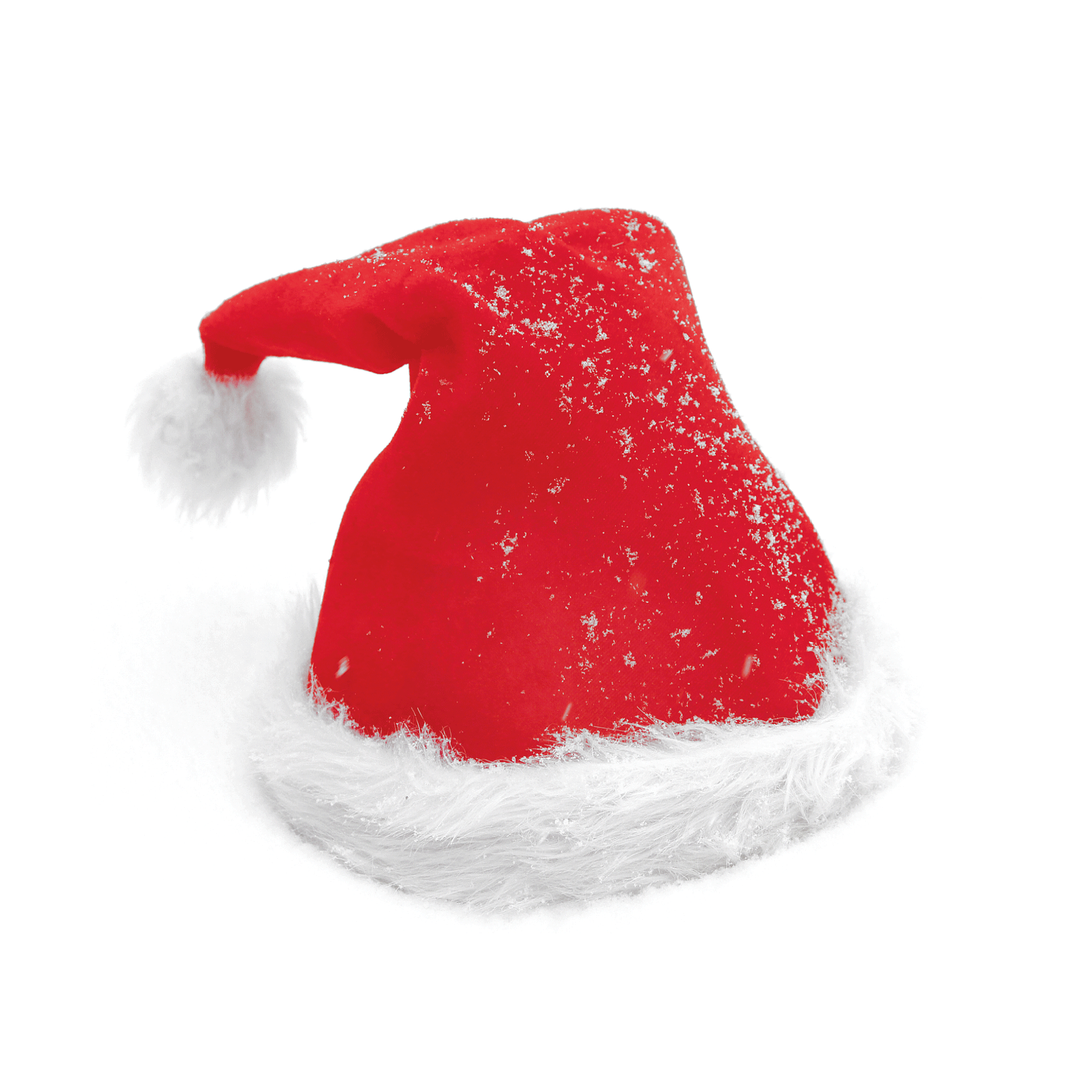 ilustracja graficzna czerwono-białej czapki Mikołaja