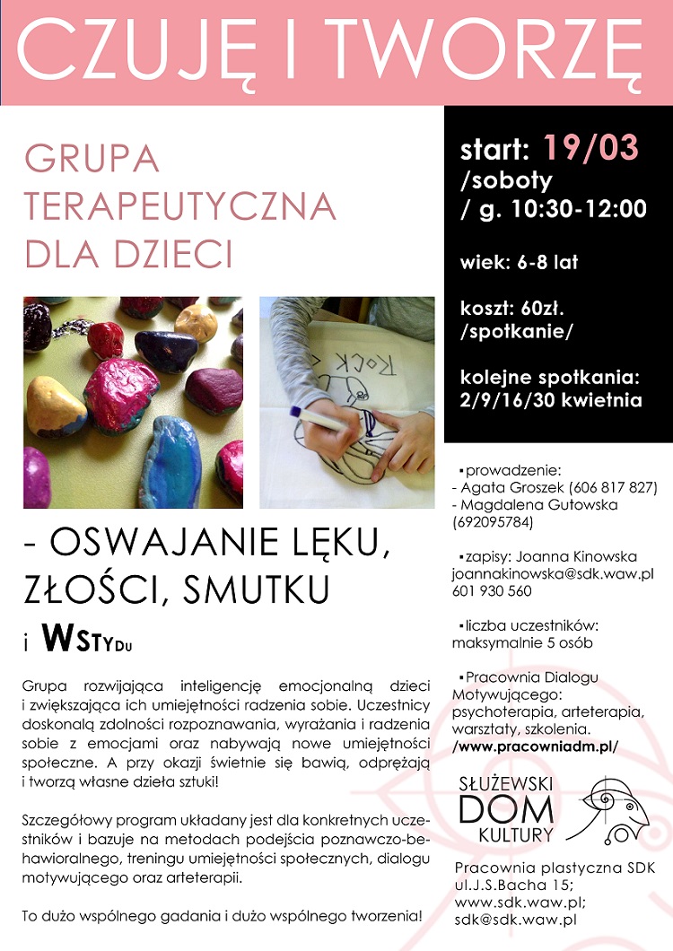 Czuję i tworzę - pierwsze spotkanie 19.03