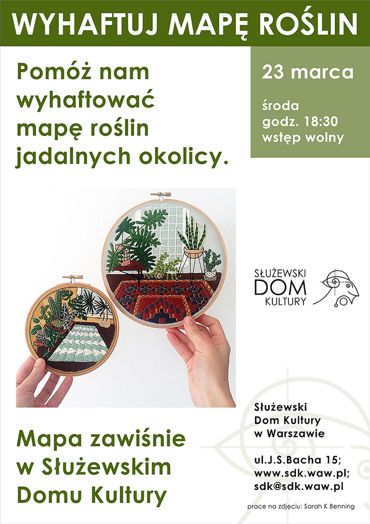 Wyhaftuj mapę roślin
